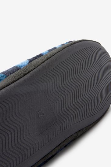 Buy Navy Blue Camo Warm Lined Slipper Boots from Next Denmark