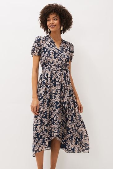 Buy Phase Eight Zendaya Blue Floral Dress from Next Australia