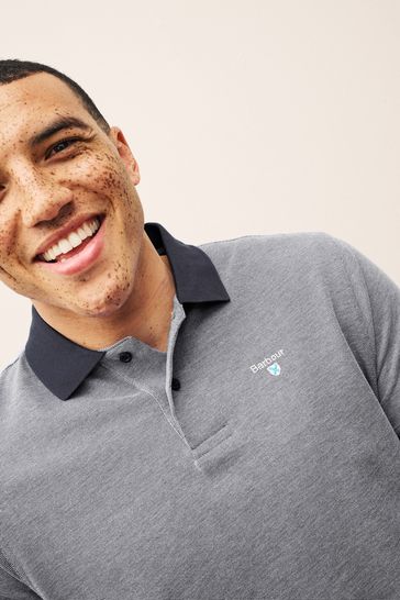Barbour polo mens Blue store