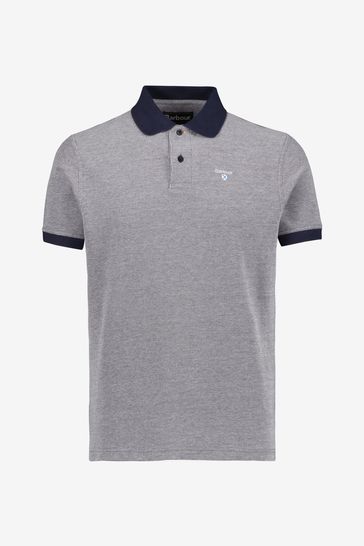 Barbour Navy Blue Mens Sports Polo Shirt