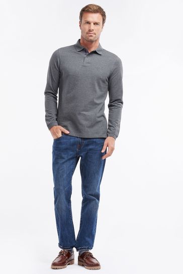 Barbour long sleeve sports online polo