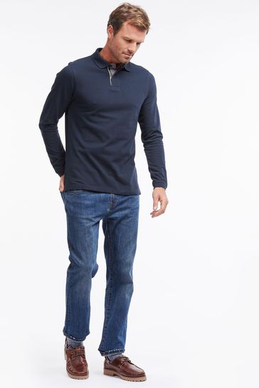 Barbour polo fashion mens navy