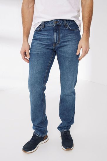 FatFace Blue Straight Stone Wash Jeans
