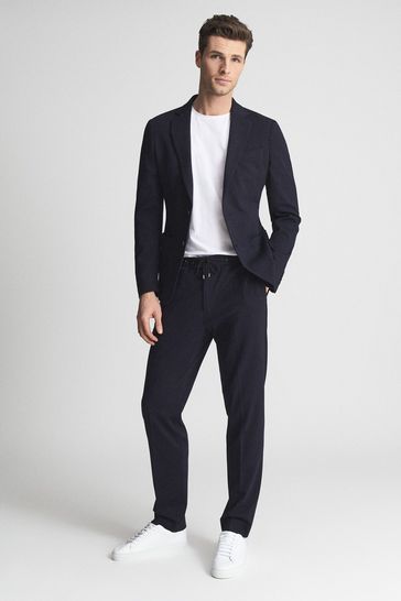 Buy Reiss Navy Flexo Slim Fit Jersey Stretch Blazer from Next Ireland