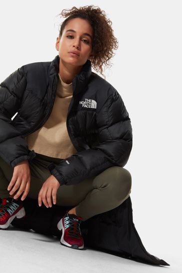 North face nuptse duster sale black