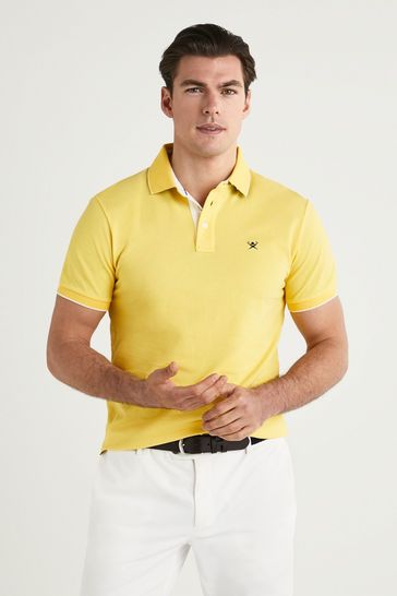 Hackett London Men's Yellow Polo Shirt