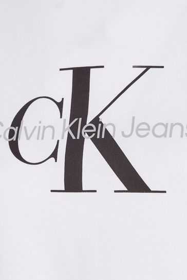 Next Core Regular T-Shirt Monogram USA Jeans Buy from Calvin Klein White