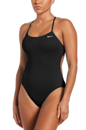 Nike Black Hydrastrong Cut-Out Swimsuit