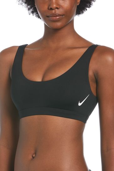 Buy Nike Black Sneakerkini Scoop Neck Bikini Top from Next Denmark