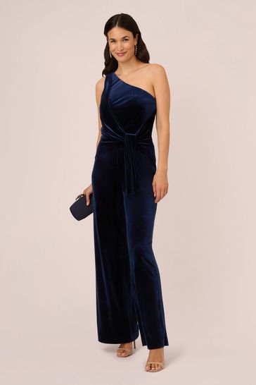 Adrianna papell blue shop jumpsuit