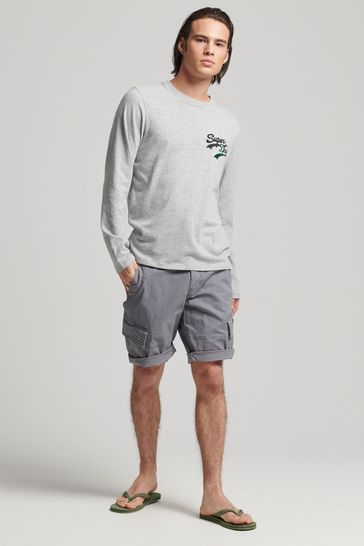 Superdry Grey Vintage Core Cargo Shorts
