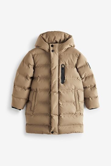 Neutral Waterproof Longline Padded Coat (3-17yrs)