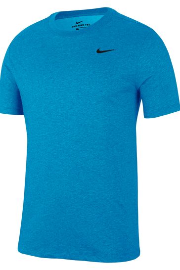Blue nike clearance dri fit shirt