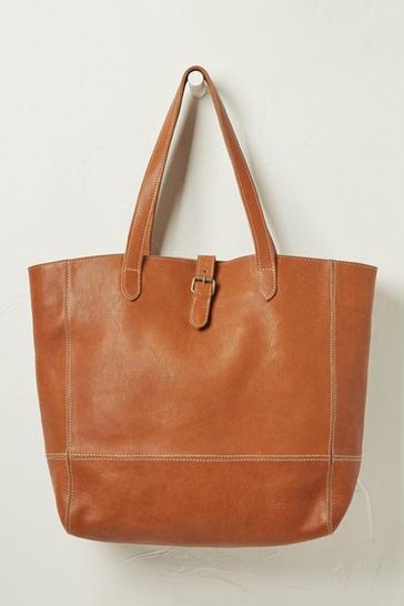 FatFace Brown Leather Olivia Tote Bag