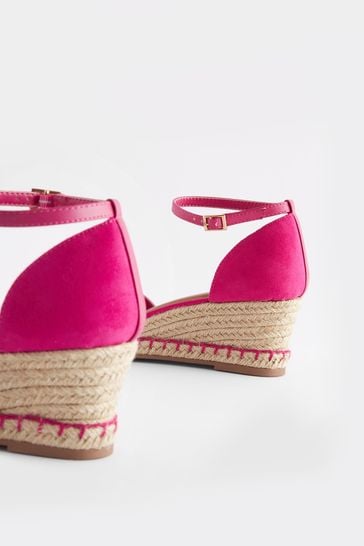 Wide fit best sale pink wedges
