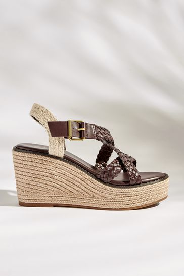 Chocolate brown deals wedges