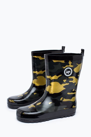 Boys black wellies outlet