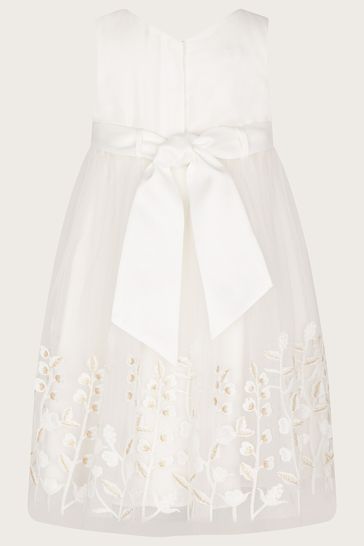 Buy Monsoon Natural Embroidered Meadow Maxi Dress from Next Ireland