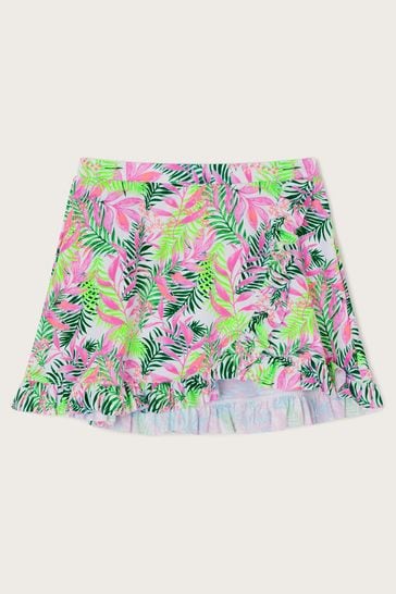 Monsoon Natural Palm Print Skirt Cover Up