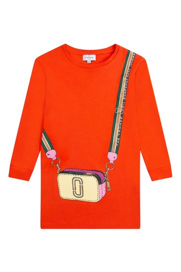 Marc Jacobs Orange Handbag Logo Dress