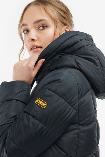 Barbour international nurburg online chevron quilted jacket