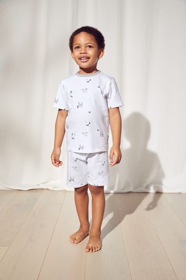 The White Company Blue Castles And Dragons Shortie Pyjamas