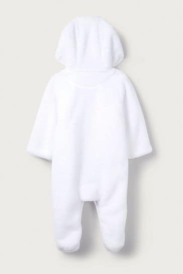 The White Company Teddy Bear Fleece Toddler Pramsuit