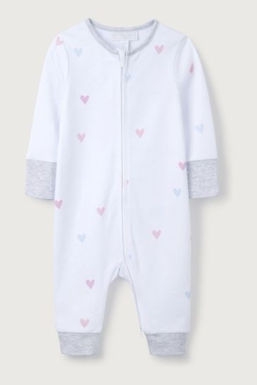 White sale zip sleepsuit