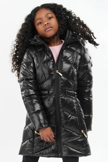 Barbour® International Girls Black Salta Quilted Jacket