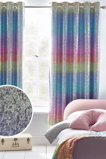 Multi Sequin Eyelet Blackout Curtains