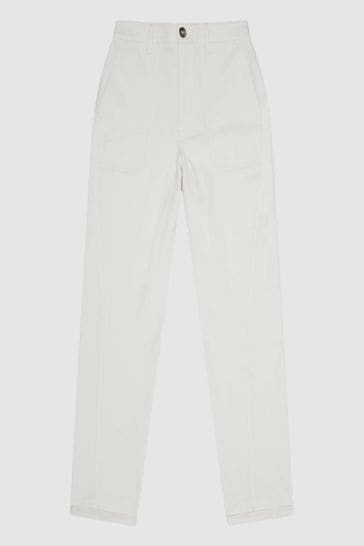 Reiss Erin Petite Tapered Slim Trousers 