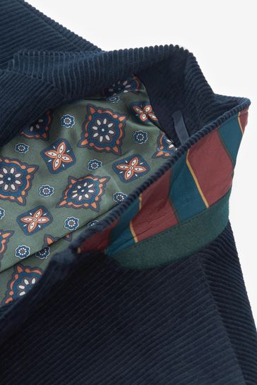 Buy Navy Blue Corduroy Formal Jacket from Next USA