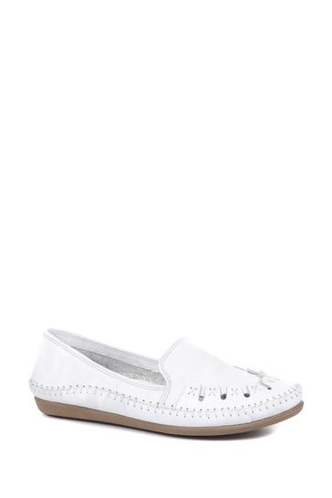 Leather slip hotsell on pumps