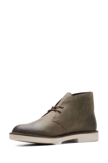 Olive green clarks desert boots clearance