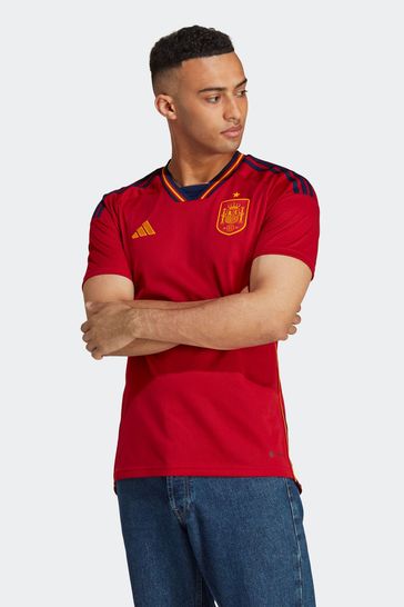 adidas Red Blank World Cup Spain 22 Adult Home Jersey