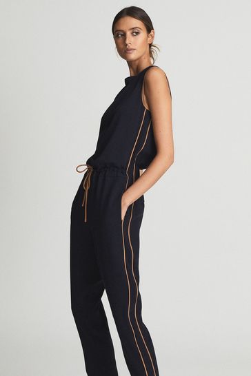Jumpsuit with side stripe best sale