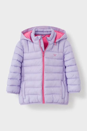 Buy Crew Clothing Company Light Purple Nylon Casual Jacket from the ...
