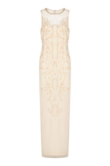 Buy Adrianna Papell Papell Studio Beaded Illusion Gown from Next