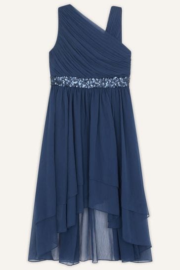 Monsoon Blue Abigail One Shoulder Prom Dress