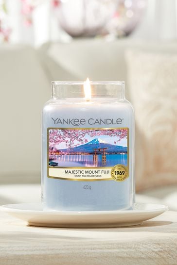 Yankee Candle Blue Large Jar Majestic Mount Fugi Scented Candle