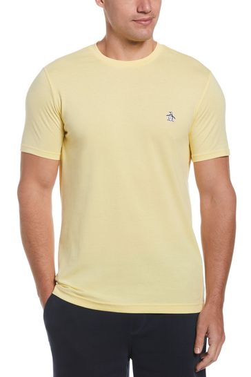 Original Penguin Yellow Contrast Cuffs T-Shirt