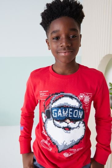 Boys sequin christmas jumper deals