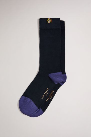 Buy Ted Baker Blue Plain Socks from Next USA