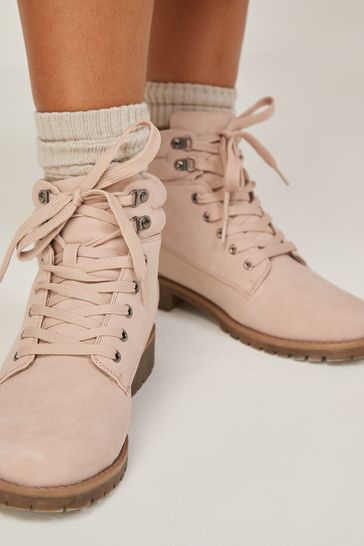 Blush pink ankle boots online