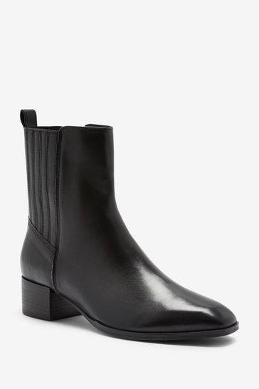Buy Black Forever Comfort® Leather Chelsea Boots from Next Netherlands