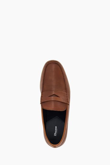 Dune London Natural Balloon Penny Loafers