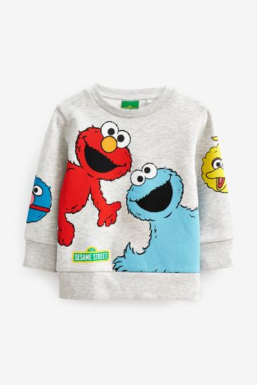 Grey Sesame Street Crew Neck Sweatshirt (3mths-8yrs)