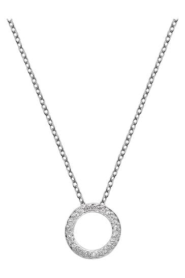 Hot diamonds circle top necklace