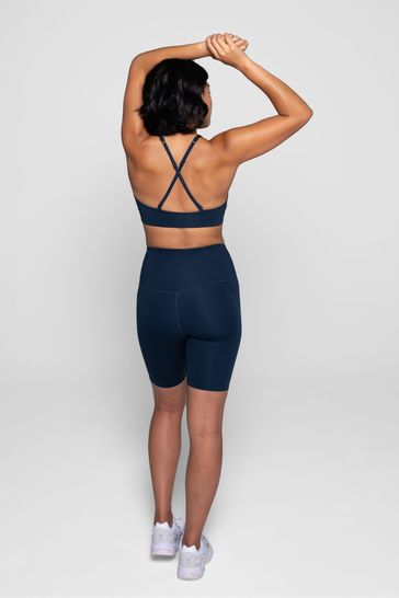 Navy blue shop biker shorts
