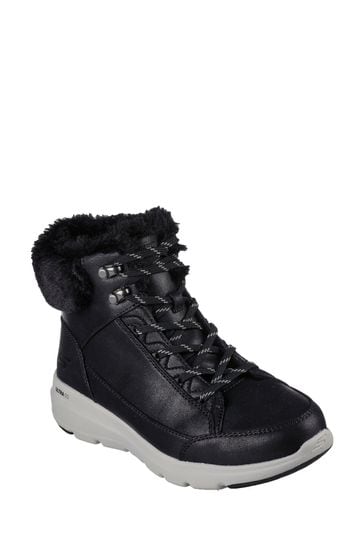 Skechers Black Glacial Ultra Cosy Womens Boots